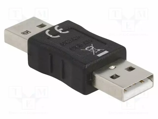 ADAPTERI - USB 2.0 - USB A PISTOKE,MOLEMMIN PUOLIN - USB kaapelit ja adapterit - DELOCK-65011 - 1