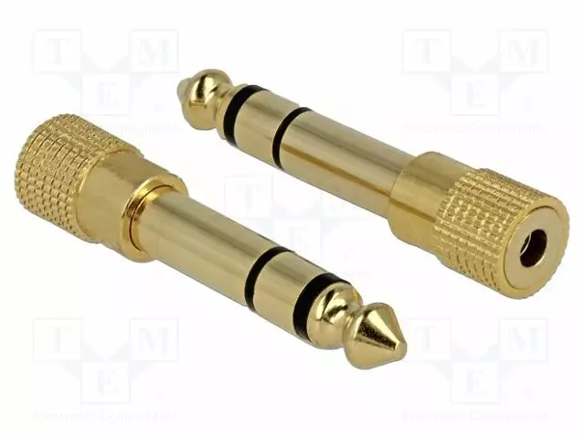 ADAPTERI - PINNOITUS: KULLATTU - LIITTIMEN VÄRI: KULTA - Muut audio-videokaapelit - DELOCK-65361 - 1