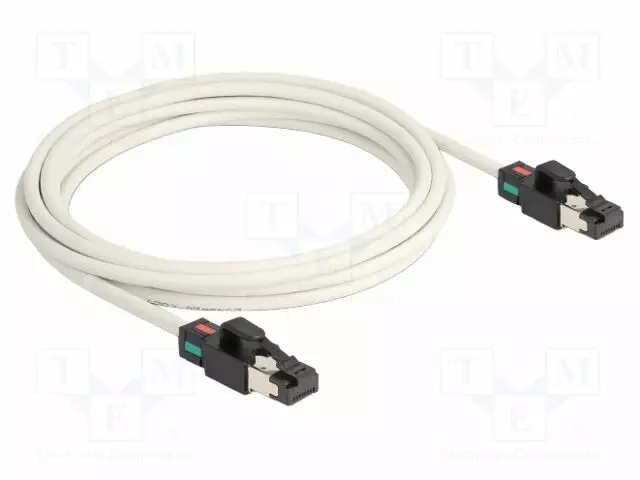 PATCH KAAPELI - S/FTP - CAT 6A - RJ45-PISTOKE,MOLEMMIN PUOLIN - 3M - LSZH - RJ45 Ethernet kaapelit - DELOCK-80171 - 1