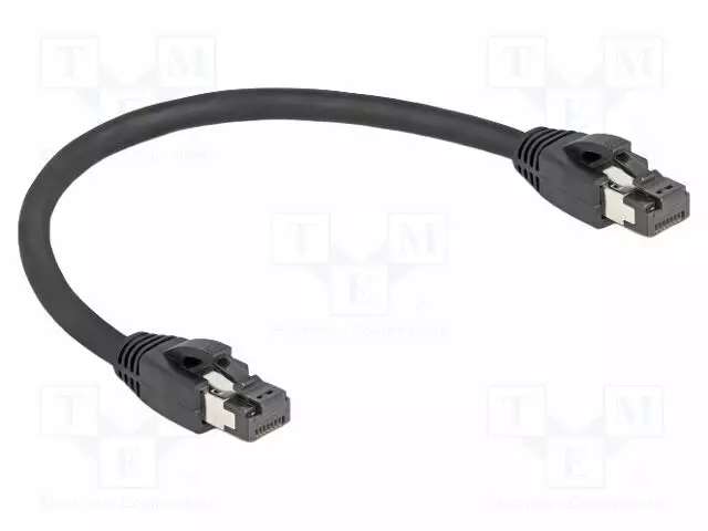PATCH KAAPELI - S/FTP - CAT 8.1 - RJ45-PISTOKE,MOLEMMIN PUOLIN - 0,25M - RJ45 Ethernet kaapelit - DELOCK-80231 - 1