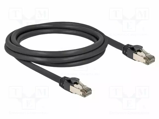 PATCH KAAPELI - U/FTP - CAT: 6A - RJ45-PISTOKE,MOLEMMIN PUOLIN - 2M - PVC - RJ45 Ethernet kaapelit - DELOCK-80241 - 1