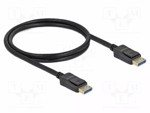 KAAPELI - DISPLAYPORT-PISTOKE,MOLEMMIN PUOLIN - DISPLAYPORT 2.0 - HDMI, DVI, DisplayPort johdot - DELOCK-80261 - 1