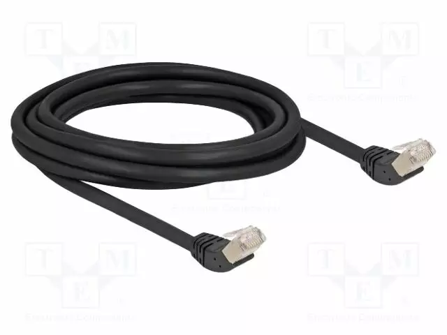 PATCH KAAPELI - S/FTP - CAT: 6A - RJ45 YLÄKULMALIITIN,MOLEMMIN PUOLIN - RJ45 Ethernet kaapelit - DELOCK-80271 - 1