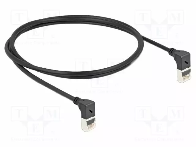 PATCH KAAPELI - S/FTP - CAT: 6A - RJ45 YLÄKULMALIITIN,MOLEMMIN PUOLIN - RJ45 Ethernet kaapelit - DELOCK-80281 - 1
