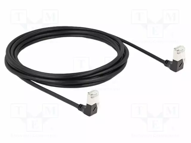PATCH KAAPELI - S/FTP - CAT: 6A - RJ45 ALAKULMALIITIN,MOLEMMIN PUOLIN - RJ45 Ethernet kaapelit - DELOCK-80301 - 1