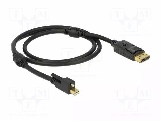 KAAPELI - DISPLAYPORT-PISTOKE,MINI DISPLAYPORT-PISTOKE - PIT: 1M - HDMI, DVI, DisplayPort johdot - DELOCK-83721 - 1