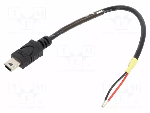 KAAPELI - USB 2.0 - JOHDOT,USB B PIENOISPISTOKE - 100MM - MUSTA - USB kaapelit ja adapterit - DELOCK-85251 - 1