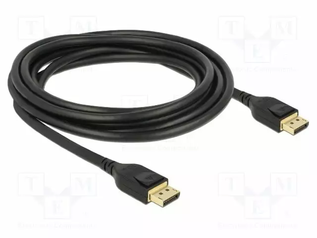 KAAPELI - DISPLAYPORT-PISTOKE,MOLEMMIN PUOLIN - DISPLAYPORT 1.4 - HDMI, DVI, DisplayPort johdot - DELOCK-85661 - 1