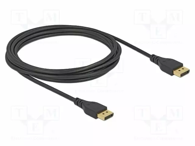 KAAPELI - DISPLAYPORT-PISTOKE,MOLEMMIN PUOLIN - DISPLAYPORT 1.4 - HDMI, DVI, DisplayPort johdot - DELOCK-85911 - 1