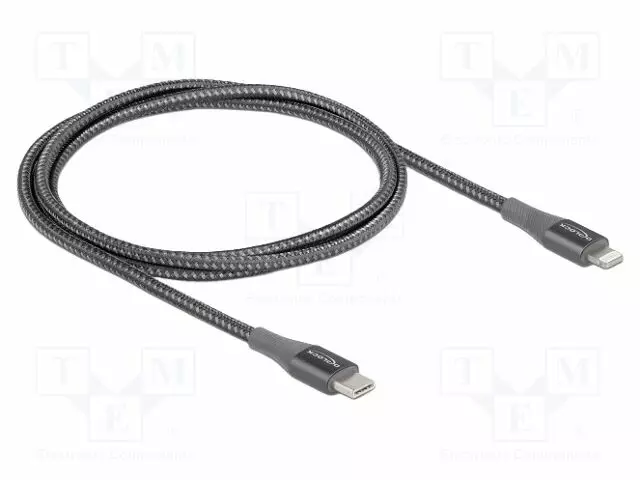KAAPELI - USB 2.0 - APPLE LIGHTNING-PISTOKE,USB C PISTOKE - 1M - USB kaapelit ja adapterit - DELOCK-86631 - 1