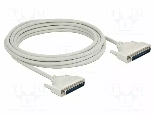 KAAPELI - D-SUB 37PIN PISTOKE,MOLEMMIN PUOLIN - PIT: 5M - BEIGE - Tietokonekaapelit ja -adapterit - DELOCK-86881 - 1