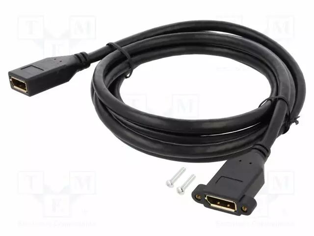 KAAPELI - DISPLAYPORT-PISTORASIA,MOLEMMIN PUOLIN - PIT: 2M - MUSTA - HDMI, DVI, DisplayPort johdot - DELOCK-87101 - 1