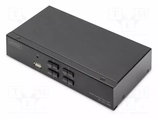 KVM KYTKIN - 4K,UHD 2160P - MUSTA - USB 2.0 - HDMI, DVI, DisplayPort johdot - DS-12891 - 1