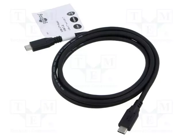 KAAPELI - THUNDERBOLT 3,THUNDERBOLT 4,USB 3.2 - 1,5M - MUSTA - 4K - USB kaapelit ja adapterit - GOOBAY-74201 - 1