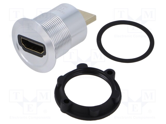 HDMI ADAPTERI -PISTORASIA,HDMI-PISTOKE - RUNKO: HOPEA - KIERRE: M22 - HDMI liittimet - HDMI-01 - 1