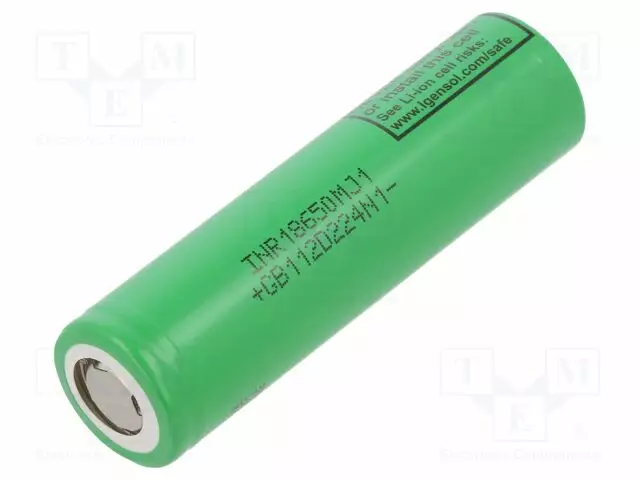 AKKU: LI-ION - 18650,MR18650 - 3,63V - 3500MAH - Ø18,4X65MM - 10A - Akut - INR18650-MJ1 - 1