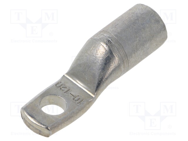 PÄÄTE: PUTKIKAAPELIKENKÄ - M10 - 120MM2 - PURISTETTAVA - TINATTU - Eristämättömät liittimet - KCZ-10-1201 - 1