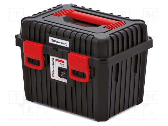 LAATIKKO - TYÖKALU-MUSTA - POLYMEERI - HEAVY - 445X360X337MM - 25KG - Työkalulaukut ja säilytyslokerot - KHV453535O-S411 - 1