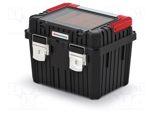 LAATIKKO - TYÖKALU-MUSTA - POLYMEERI - HEAVY - 445X360X337MM - 25KG - Työkalulaukut ja säilytyslokerot - KHVA453535BSM-S411 - 1