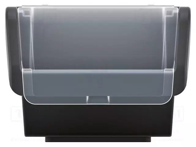 SÄILIÖ: KYVETTI - MUSTA - HAKALUKITUKSELLA - 230X160X120MM - Säiliöt ja rasiat - KTR23F-S411 - 1