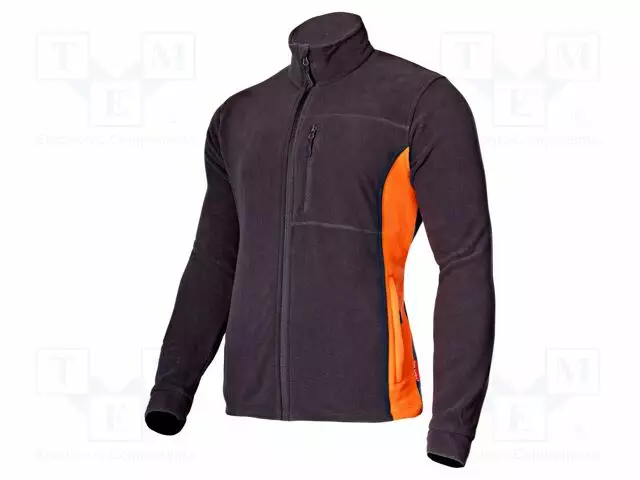 FLEECE SWEATSHIRT - SIZE: S - GRAPHITE-ORANGE - 290G/M2 - Työ- ja suojavaatteet - LAHTI-L4010201 - 1