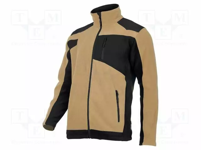 FLEECE SWEATSHIRT - SIZE: S - BEIGE-MUSTA - 290G/M2 - Työ- ja suojavaatteet - LAHTI-L4011901 - 1