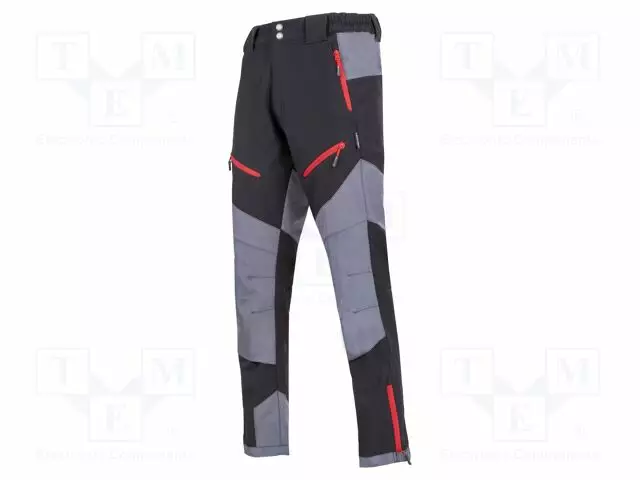 SOFT-SHELL TROUSERS - SIZE: S - MUSTA-GREY - 280G/M2 - Työ- ja suojavaatteet - LAHTI-L4052401 - 1