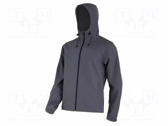 SOFTSHELL-TAKKI - KOKO: S - HARMAA - HUPULLA - 280G/M2 - Työ- ja suojavaatteet - LAHTI-L4093401 - 1