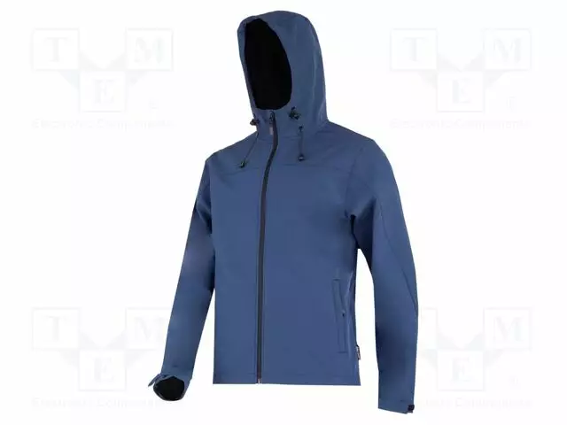 SOFT-SHELL JACKET - SIZE: S - NAVY BLUE - WITH A HOOD - 280G/M2 - Työ- ja suojavaatteet - LAHTI-L4093501 - 1