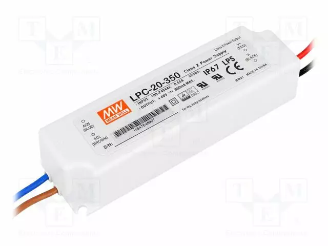VIRTALÄHDE: IMPULSSI - LED - LED teholähteet - LPC-20-350-1 - 1