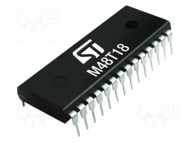 IC: RTC-MIKROPIIR - KELLO/KALENTERI - PARALLEL - NV SRAM - 64KBSRAM - RTC-piirit - M48T18-150PC1 - 1