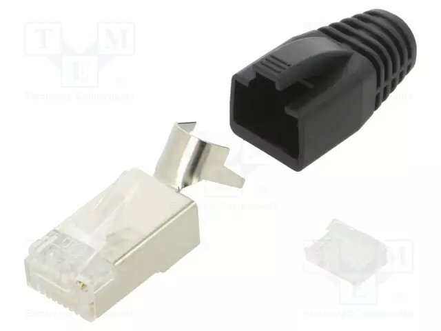 LIITIN: RJ45 - PISTOKE - PIN: 8 - CAT: 6A - SUOJATTU,MURTOSUOJALLA - 8P8C - RJ liittimet - MHRJC6AR2621 - 1
