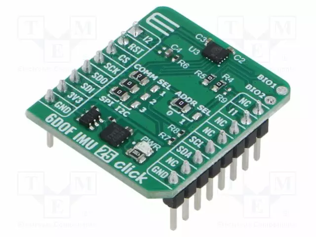 CLICK BOARD - PROTOTYYPPIPIIRILEVY - KOMP: ST1VAFE6AXTR - 3,3VDC - Laajennuslevyt - MIKROE-6421 - 1