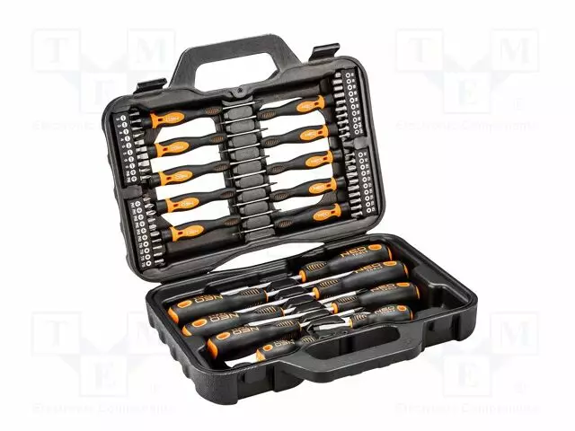 SCREWDRIVER: UNIVERSAL-SET - PHILLIPS,SLOT,TORX® - 58PCS. - Ruuvimeisselit ja sarjat - NEO-04-211 - 1