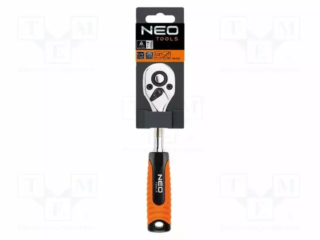 WRENCH: RATTLE - 1/2" - WITH SWITCH - 265MM - TEETH: 45 - Hylsyavaimet - NEO-08-521 - 1