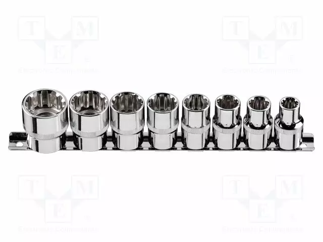 SOCKET: SPLINE-SET - SOCKET SPANNER - CHROM-VANADIUM STEEL - 1/2" - Hylsyavainsarjat - NEO-08-651 - 1