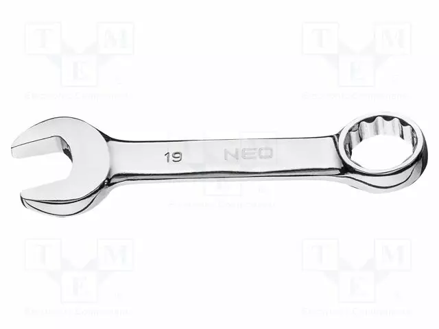 WRENCH: COMBINATION SPANNER - DOUBLE-SIDED - 19MM - L: 134MM - Vääntötyökalut ja kiintolenkit - NEO-09-771 - 1