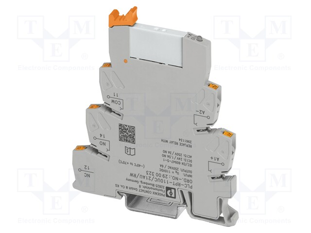 RELE: LIITÄNTÄ - SPDT - UKELAN: 48VDC - 6A - 6A/250VAC - 6A/30VDC - IP20 - Elektromagneettiset relesarjat - PLC-RPT-48DC21 - 1