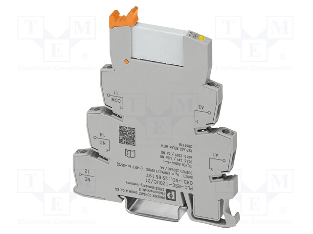 RELE: LIITÄNTÄ - SPDT - UKELAN: 5VDC - 6A - 3A/230VAC - 2A/24VDC - PLC-RSC - Elektromagneettiset relesarjat - PLC-RSC-5DC21 - 1