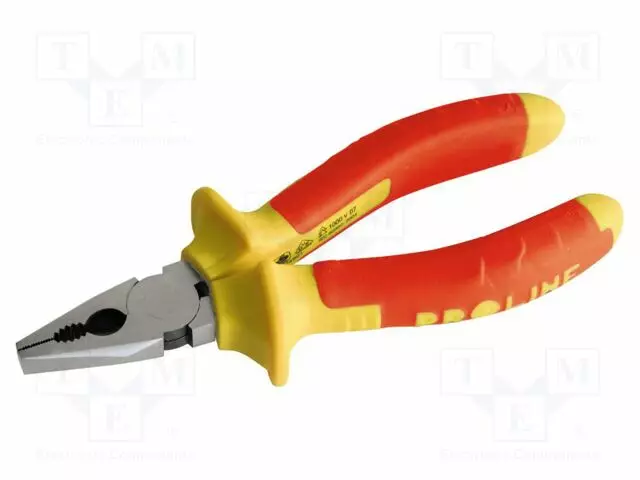 PIHDIT - ERISTETYT,YLEISMALLINEN - KROMI-VANADIUM TERÄS - 160MM - Sähköasentajan VDE pihdit - PRE-28521 - 1