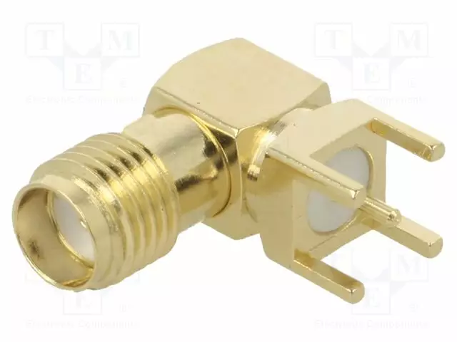 LIITIN: SMA - N LIITINAARAS - 90° KULMA - 50OHM - THT - PTFE - SMA, SMB, SMC liittimet - R-531 - 1