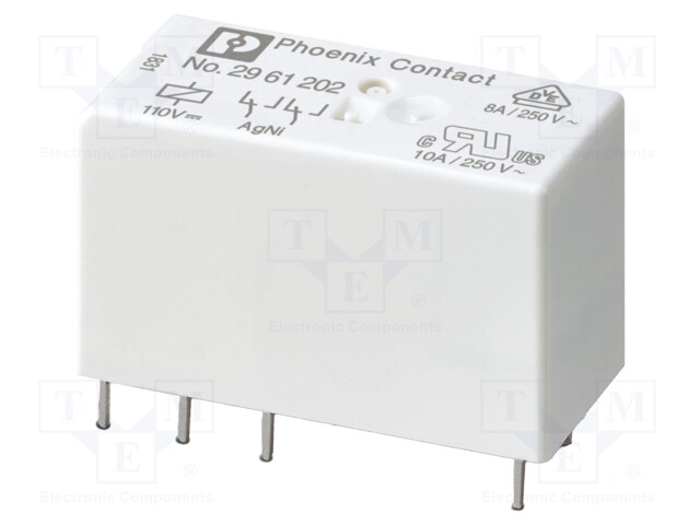RELE: MINIATYYRI - DPDT - UKELAN: 48VDC - IKOSKETINTEN MAX: 8A - 5,52KOHM - Pienoisreleet - REL-MR-48DC21-21 - 1