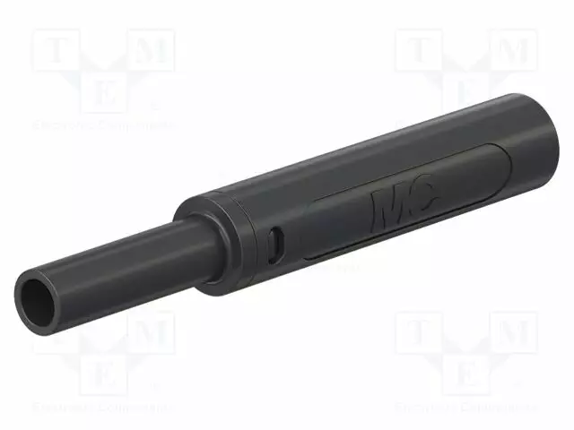 LABORATORY CONNECTOR: 4MM BANANA - SOCKET - 1KV - 32A - L: 65MM - MUSTA - Banaanijatkoliittimet - SBM-4N-46-21 - 1