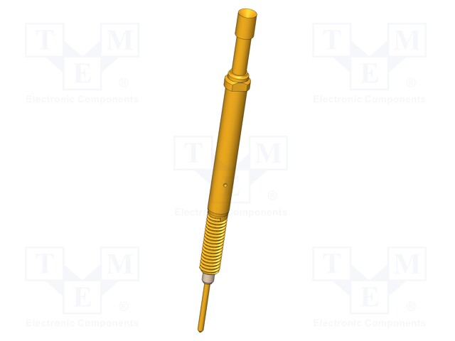 TESTAUSNEULA - 5,2MM - 3A - CUBE - KULLATTU - Ø: 2,3MM - SKS-465 - L: 44,8MM - Mittausneulat - SKS-465-0171 - 1