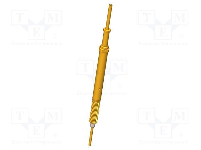 TESTAUSNEULA - 5,2MM - 3A - CUBE - KULLATTU - Ø: 1MM - HAMMASTETTU - 0,7N - Mittausneulat - SKS-465-0181 - 1
