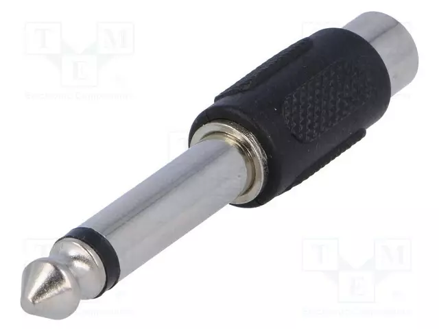 ADAPTERI - 6,3MM PLUGI,RCA-PISTORASIA - MONO - Audioliitinadapterit - AC-021 - 1