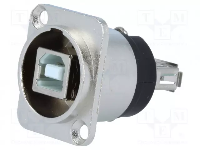 ADAPTERI - F LIITINT - SUORA - USB 2.0 - METALLI - 19X24MM - USB liittimet - CP30111 - 1