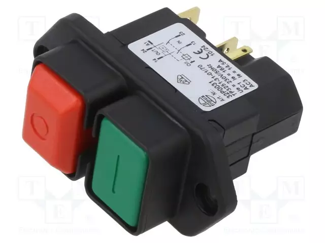 ALIJÄNNITEKYTKIN - IP54 - ULK.KOOT: 57X36X60MM - 16A - 230VAC - Moottorinsuojakytkimet - 32P0031 - 1