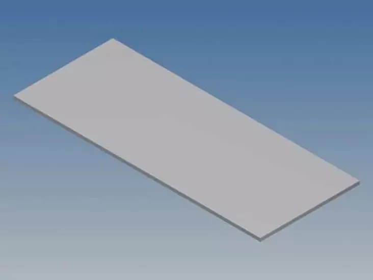 ALUMINIUM PANEL FOR 10001 / MC 11 - SILVER - 77 x 31 x 1 mm - Kotelot - G-sarja - TKAPP111 - 1