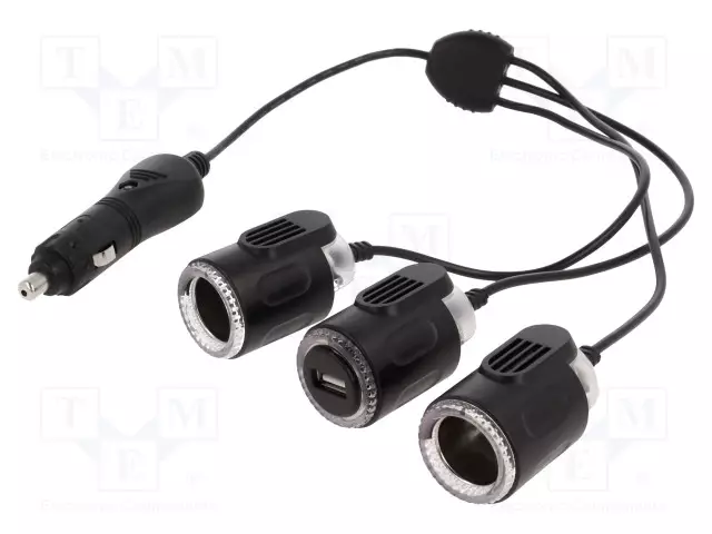 AUTO-SAVUKKEENSYTYTTIMEN HAAROITUSLIITOS - NIMELLISVIRTA: 10A - MUSTA - Autopistokelaturit ja virtalähteet - A13-75170U1702-W1 - 1